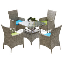 PE rattan outdoor furniture wicker garden dining sets table and chair